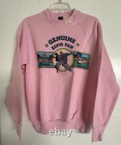 Vintage Graceland Elvis Presley Sweatshirt Size Medium Screen Stars Pink Rare
