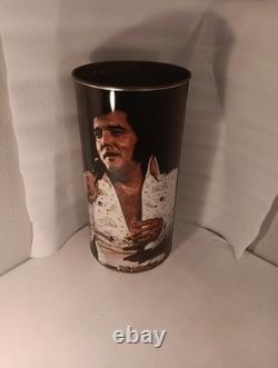 Vintage Metal Elvis Presley 1977 Trash Can Boxcar Industries Rare King Lives On
