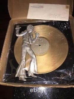 Vintage Original ELVIS Presley Elvis' Gold Record 3D Plaque RARE Col. Parker