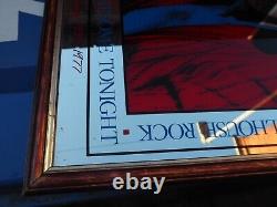 Vintage RARE Elvis Presley Sadly Missed Glass Mirror LARGE 65cm x 50cm