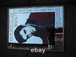 Vintage RARE Elvis Presley Sadly Missed Glass Mirror LARGE 65cm x 50cm