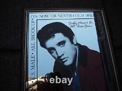 Vintage RARE Elvis Presley Sadly Missed Glass Mirror LARGE 65cm x 50cm