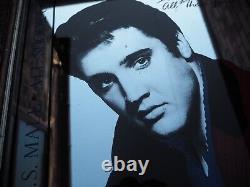 Vintage RARE Elvis Presley Sadly Missed Glass Mirror LARGE 65cm x 50cm