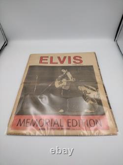Vintage Rare 1977 original print Elvis Presley memorial edition news paper