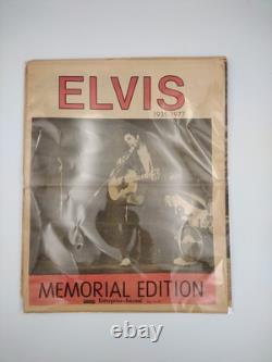 Vintage Rare 1977 original print Elvis Presley memorial edition news paper