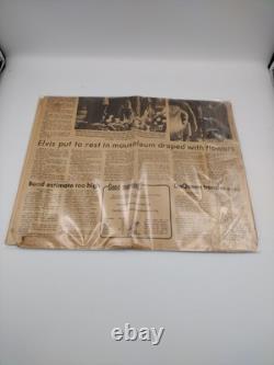 Vintage Rare 1977 original print Elvis Presley memorial edition news paper