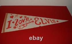 Vintage Rare Elvis Presley 1960's Pennant
