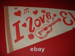 Vintage Rare Elvis Presley 1960's Pennant