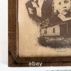 Vintage Rare Elvis Presley Commemorative Art Print Montage Life Portrait