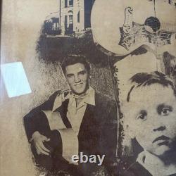 Vintage Rare Elvis Presley Commemorative Art Print Montage Life Portrait