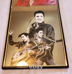 Vintage Rare Elvis Presley Mirror Picture Hanging Wall Art 8x20