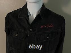 Vintage Rare LEE Elvis Presley Graceland Black Denim Jacket Sz M Memphis Epe Inc