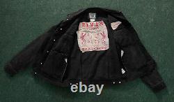 Vintage Rare LEE Elvis Presley Graceland Black Denim Jacket Sz M Memphis Epe Inc