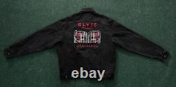 Vintage Rare LEE Elvis Presley Graceland Black Denim Jacket Sz M Memphis Epe Inc