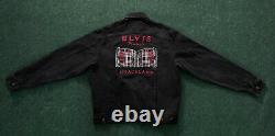 Vintage Rare LEE Elvis Presley Graceland Black Denim Jacket Sz M Memphis Epe Inc