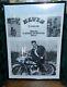Vintage & Very Rare Elvis Presley Harley Davidson 1956 Promo Poster 18 X 21