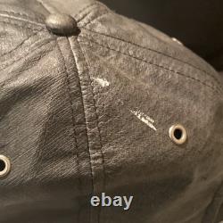 Vintage Worn ELVIS PRESLEY Black Leather Hat 68 Special RARE