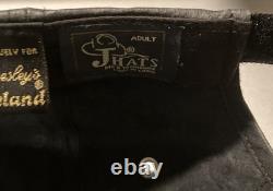 Vintage Worn ELVIS PRESLEY Black Leather Hat 68 Special RARE