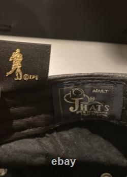 Vintage Worn ELVIS PRESLEY Black Leather Hat 68 Special RARE