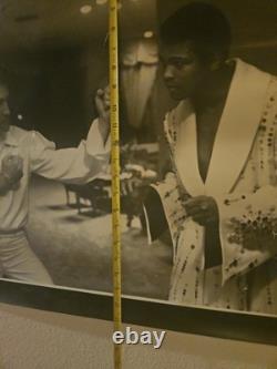 Vintage elvis presley and muhammad ali Poster 32 X 23 Rare
