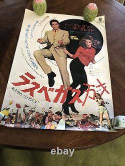 Viva Las Vegas 1964 Japanese B2 movie poster ELVIS PRESLEY ANN-MARGRET RARE