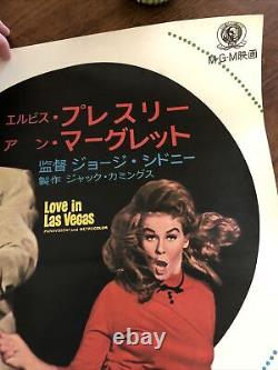 Viva Las Vegas 1964 Japanese B2 movie poster ELVIS PRESLEY ANN-MARGRET RARE