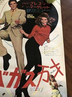 Viva Las Vegas 1964 Japanese B2 movie poster ELVIS PRESLEY ANN-MARGRET RARE