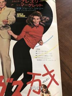 Viva Las Vegas 1964 Japanese B2 movie poster ELVIS PRESLEY ANN-MARGRET RARE
