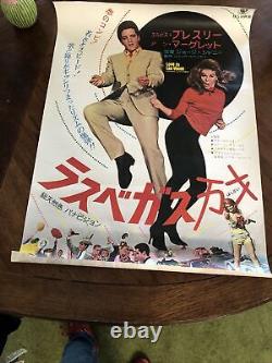 Viva Las Vegas 1964 Japanese B2 movie poster ELVIS PRESLEY ANN-MARGRET RARE
