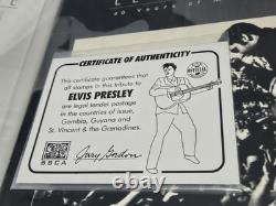 Vtg 1997 Elvis Presley Stamps, T-Shirt Set NIB With Original Shipper Box RARE