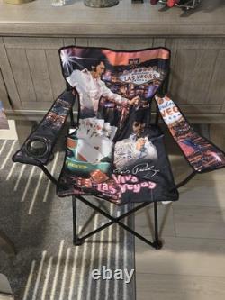 Vtg Elvis Presley VIVA LAS VEGAS Folding Travel Chair In Bag E. P. E. NOS RARE