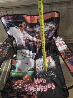 Vtg Elvis Presley VIVA LAS VEGAS Folding Travel Chair In Bag E. P. E. NOS RARE