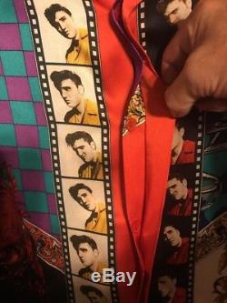 Vtg Mens Rare Creme De Silk Elvis Presley 1993 Silk Shirt Only 50 Made Sm/med