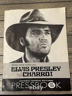 Vtg RARE 1969 Elvis Presley Charro PressBook National General Pictures Presents