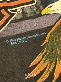 Vtg RARE Elvis Presley Harley Davidson THE KING Single Stitch T Shirt Medium M