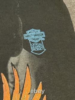 Vtg RARE Elvis Presley Harley Davidson THE KING Single Stitch T Shirt Medium M