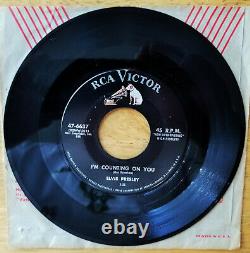WOW! SUPER RARE Elvis Presley I GOT A WOMAN / I'M COUNTING ON YOU 47-6637'56