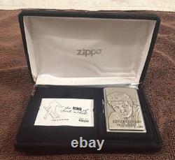 ZIPPO ELVIS PRESLEY Limited Edition 3046/5000 3D Lighter Rare UNUSED 2003 READ