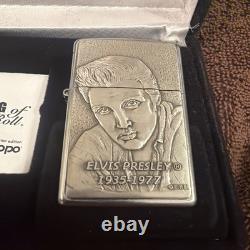 ZIPPO ELVIS PRESLEY Limited Edition 3046/5000 3D Lighter Rare UNUSED 2003 READ