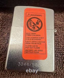 ZIPPO ELVIS PRESLEY Limited Edition 3046/5000 3D Lighter Rare UNUSED 2003 READ