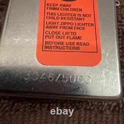 ZIPPO ELVIS PRESLEY Limited Edition 3046/5000 3D Lighter Rare UNUSED 2003 READ