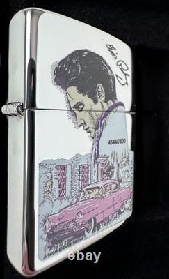 Zippo ELVIS PRESLEY PINK CADILLAC Rare Limited Edition Flawless Condition