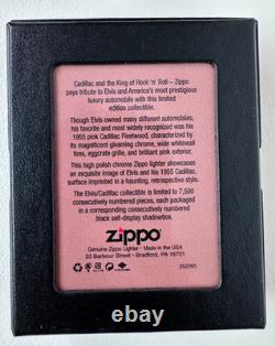 Zippo ELVIS PRESLEY PINK CADILLAC Rare Limited Edition Flawless Condition